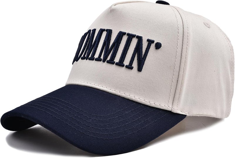 Abdkw Mommin Trucker Hat | Vintage Two-Tone Women's Baseball Cap,with Mommin Embroidery Ponytail Fit,Outdoor and Daily Use - Image 4